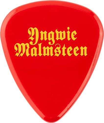 JIM DUNLOP Yngwie Malmsteen 2.0mm Custom Delrin Guitar Picks, 24 Pack (YJMR02RD)