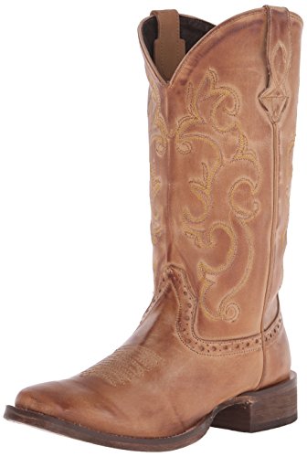 Roper Womens Lindsey Boot, Tan, 6.5