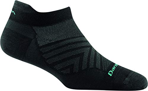 Darn Tough Women's Run No Show Tab Ultra-Lightweight Sock (Style 1043) - Black, Medium