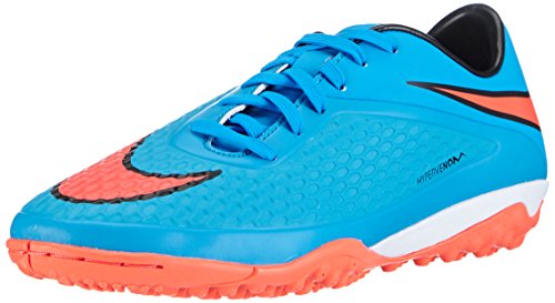 Nike Men's Hypervenom Phelon (TF) Turf Soccer Shoe Clearwater/Blue/Crimson Size 12 M US