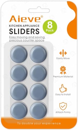 Aieve Appliance Slider, 8Pcs Appliance Sliders for Kitchen Appliances, Small Appliance Slider for Most Countertop