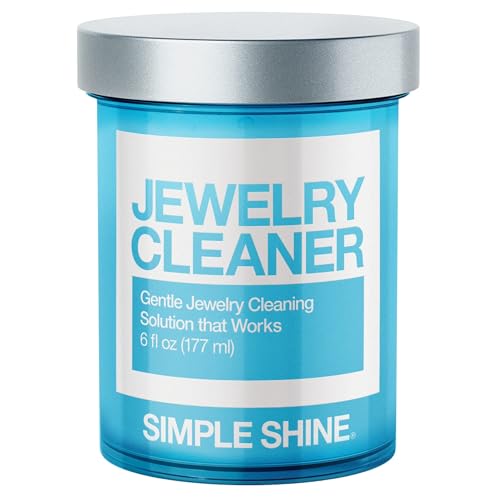 Gentle Jewelry Cleaner Solution | Gold, Silver, Earring, Diamond Ring Fine & Fashion Jewelry Cleaner | Ammonia Free l 6 oz l Made in the USA