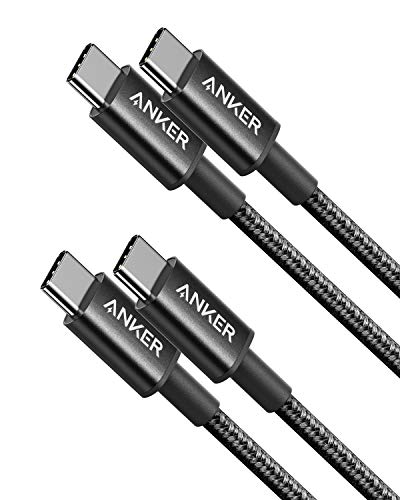 Anker Charger Cable, New Nylon USB C to USB C Cable (3ft, 2Pack), 60W(3A) for iPhone 15 / 15Pro/ 15Plus/ 15ProMax, iPad Mini 6/ Pro 2021, iPad Air 4, MacBook Pro 2020, Samsung Galaxy S23,Switch