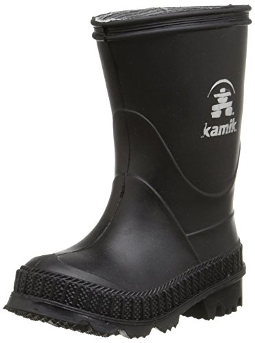 Kamik STOMP/YOUTH/PUR/6149 Rain Boot (Toddler/Little Kid/Big Kid), Black, 12 M US Little Kid