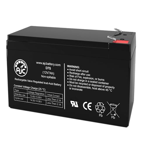 AJC Battery Compatible with Portalac PX12072 Verizon Fios 12V 7Ah Sealed Lead Acid Battery