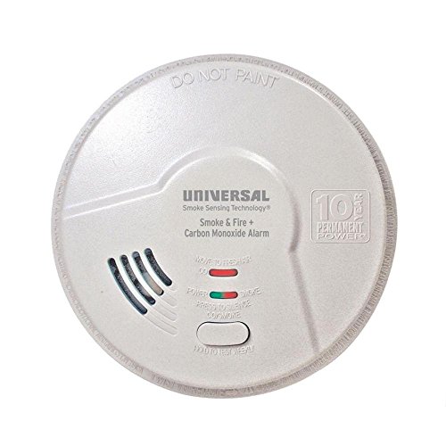 Universal Security Instruments 10 Year Tamper Proof Permanent Power Sealed Battery 3-in-1 Smoke Fire and Carbon Monoxide Smart Alarm, Model MIC3510SB