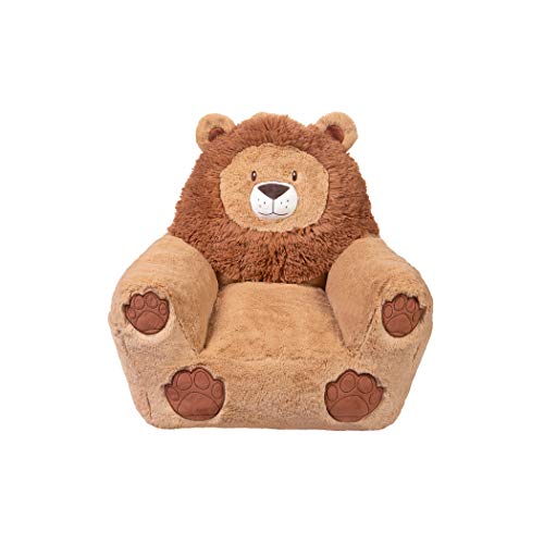 Cuddo Buddies Lion Toddler Chair Plush Character Kids Chair Comfy Pillow Chair for Boys and Girls, 19 in x 20 in x 16 in