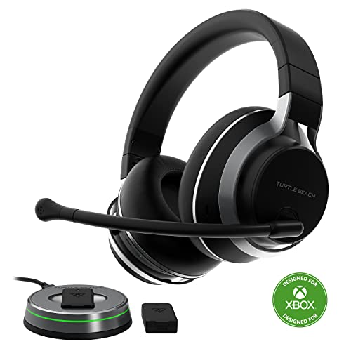 Turtle Beach Stealth Pro Multiplatform Wireless Noise-Cancelling Gaming Headset for Xbox Series X|S, Xbox One, PS5, PS4, PC, Mac, Switch, & Mobile – 50mm Speakers, Bluetooth, Dual Batteries – Black