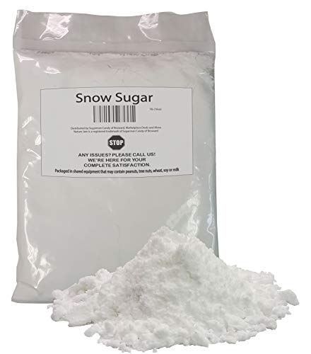 Naturejam NO MELT Sweet Snow Sugar 1 Pound Bulk Bag for Doughnuts and Pastries-White Sugar For Powdered Donuts Origin: Germany