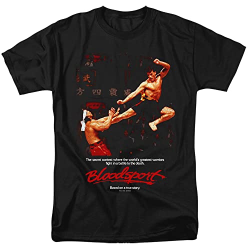 LOGOVISION Bloodsport Bloodsport Poster Unisex Adult T Shirt (Small) Black