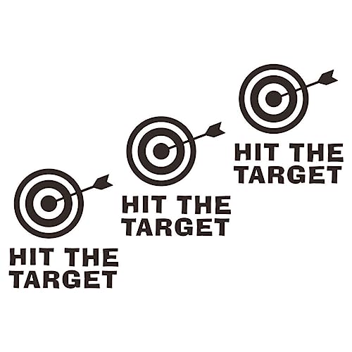 3pcs Funny Hit The Toilet Sticker Potty Training Toilet Pee Aim Bullseye for Boys Decal Bumper Sticker Decal for Toilet Urinal Bathroom Restroom