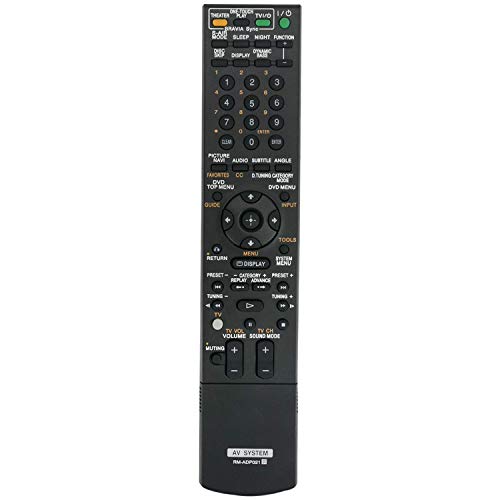 New RM-ADP021 RMADP021 Remote Control Compatible with Sony DVD Home Theatre System DAV-HDX575WC DAV-HDX578W DAV-HDX678WF DAV-HDX975WF SS-WS82 SS-TS83 SS-TS81 SS-CT81 HCD-HDX678WF