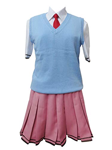 The Pet Girl of Sakurasou no Pet na Kanojo Mashiro Shiina Cosplay Costume (Female S) Blue,red