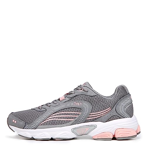Ryka Women's Ultimate Athletic Shoe, Frost Grey/English Rose/Chrome Silver, 8.5 M US