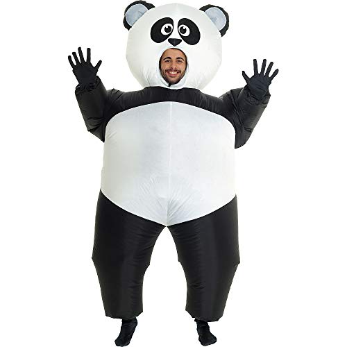 Morph Inflatable Panda Costume Adult, Blow Up Panda Costume, Panda Inflatable Costume, Panda Adult Inflatable Costume Black/White