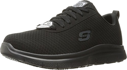 Skechers Men's Flex Advantage Bendon Work Shoe, Black, 11.5 Wide