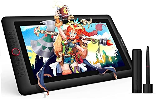 15.6' Drawing Tablet with Screen XPPen Artist 15.6 Pro Tilt Support Graphics Tablet Full-Laminated Red Dial (120% sRGB) Drawing Monitor Display 8192 Levels Pressure Sensitive & 8 Shortcut Keys
