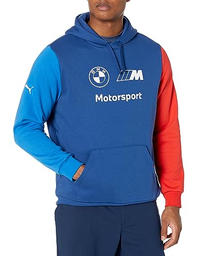 PUMA Men's Standard BMW MMS ESS Hoodie Fleece, PRO Blue-M Color, Medium