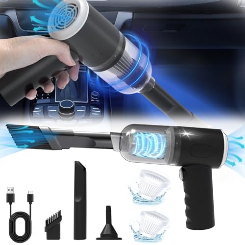 Handheld Vacuum Wireless Car Vacuum Cleaner - High Power 3000PA Vacuum Small Cleaner, 2 in 1 Keyboard Car Vacuum Cleaner with 120W Super Fast Charging for Car, Home, Office, Pet Same Day Delivery Item