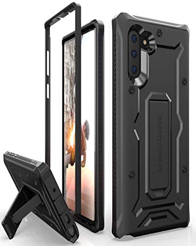 ArmadilloTek Vanguard Designed for Samsung Galaxy Note 10 Case (2019 Release) Military Grade Full-Body Rugged with Kickstand Without Built-in Screen Protector - Black