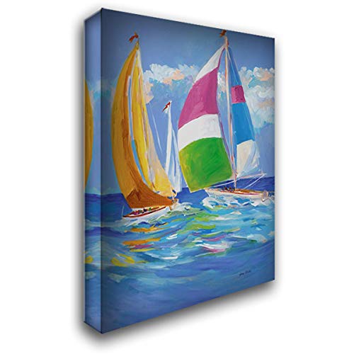 ArtDirect Full Sail II 14x18 Gallery Wrapped Canvas Museum Art by Slivka, Jane