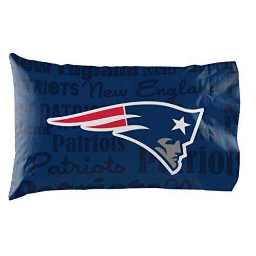 Northwest NFL New England Patriots Unisex-Adult Pillowcase Set 2-Pack, 20' x 30', Anthem