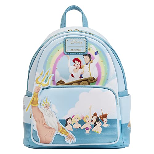 Loungefly Disney Little Mermaid Triton's Gift Double Strap Shoulder Bag Purse