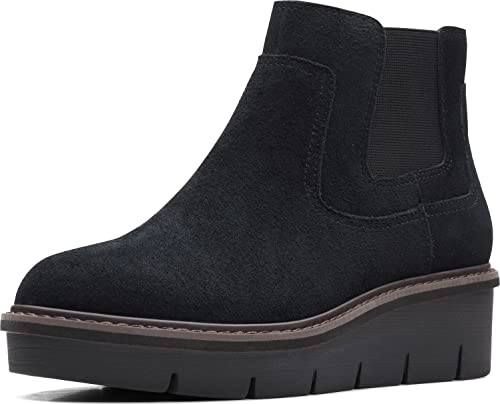 Clarks New Women's Airabell Style Boot Black Suede 8