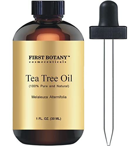 First Botany, 100% Pure Australian Tea Tree Essential Oil with high conc. of Terpinen - A Known Solution to Help in Fighting Acne, Toenail Issues, Dandruff. (1 fl oz)