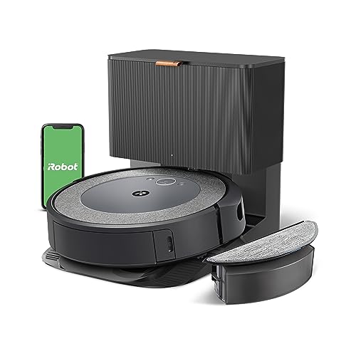 iRobot Roomba Combo i5+ Self-Emptying Robot Vacuum and Mop, Clean by Room with Smart Mapping, Empties Itself for Up to 60 Days, Works with Alexa, Personalized Cleaning OS