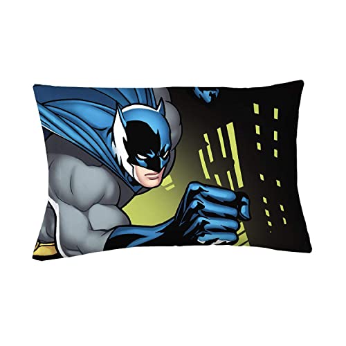 Franco Manufacturing Batman Pillowcase Center of Shadows Reversible Pillowcase for Kids - 20 X 30 Inch (1 Piece Pillow Case Only)