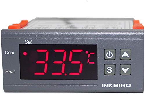 Inkbird All-Purpose Digital Temperature Controller Fahrenheit &Centigrade Thermostat w Sensor 2 Relays (ITC-1000).