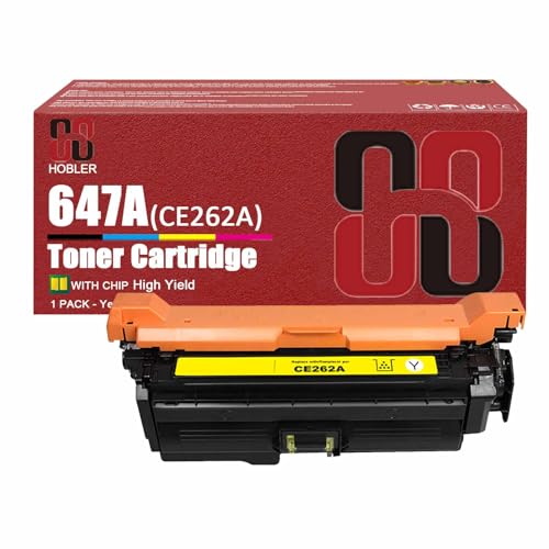 Replacement 647A Toner Cartridges Compatible for HP CE260A CE261A CE263A CE262A Toner Cartridge Work for HP Color Laserjet CP4025 CP4025n CP4025dn CP4525n Printers 1 Yellow Pack