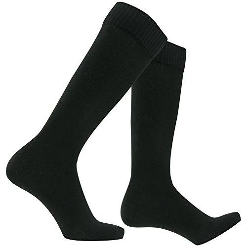 RANDY SUN Waterproof Hunting Hiking Socks, Men's Novelty Dry Feet Socks Breathable Trail Running Climbing Socks High Performance Lightweight Function Socks Up to Knee For Mountaineers,1 Pair Black M