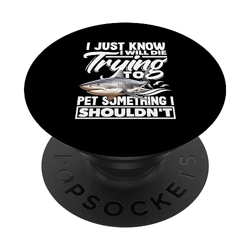 Tiger Shark Pet Something I Shouldn't Galeocerdo Cuvier PopSockets Swappable PopGrip