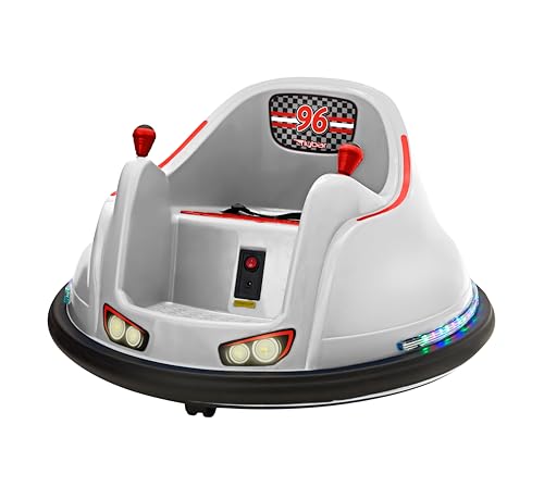 Flybar Electric Toddler Bumper Car - 360 Degree Spin, LED Lights, Ages 1.5-4 Years, Supports Up to 66 Pounds