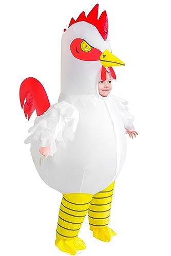Stegosaurus Inflatable Costume for Kids Chicken Costumes for Boys Girls Halloween Funny Blow up Costumes for Party Carnival