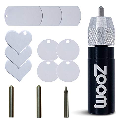 Silhouette Cameo 4 Cameo 5 Engraving, Embossing, & Etching Tool; 3 in 1 Silhouette Etching Starter Kit for use in Cameo 4 & 5 Silhouette Machine, Cameo 4 Pro, or Cameo 4 Plus by Zoom Precision
