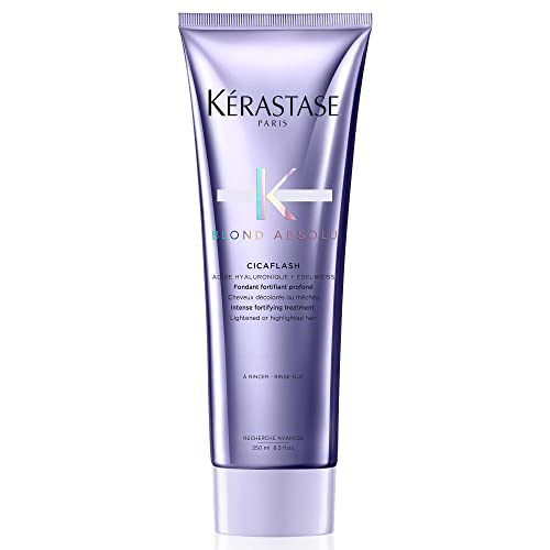 Kerastase Blond Absolu Cicaflash Conditioner | For Bleached, Highlighted, and Damaged Hair | Strengthens and Nourishes | Protects Against Breakage | With Hyaluronic Acid | 8.5 Fl Oz