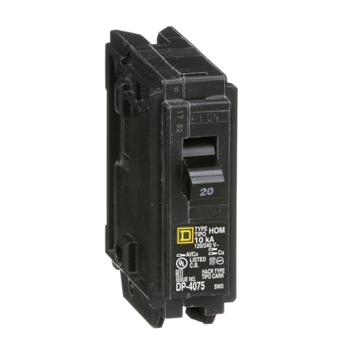 Square D by Schneider Electric HOM120CP Homeline 20 Amp Single-Pole Circuit Breaker