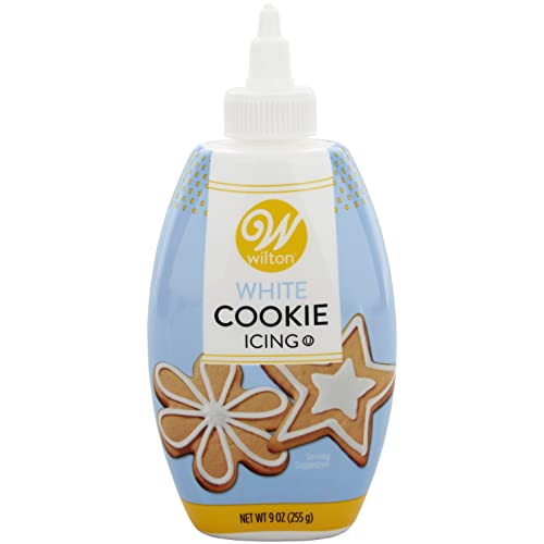 Wilton Cookie Icing - Quick, Easy-To-Use and Ready for Cake and Cookie Decorations, 9 Ounce, White