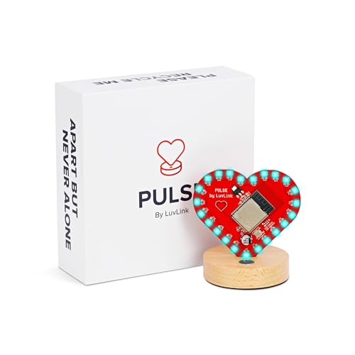 LuvLink Pulse The Heart-Shaped Friendship Lamp for Long-Distance Connection & Love (Single)