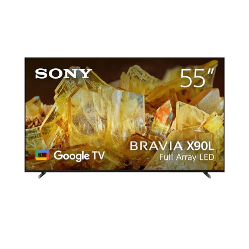 Sony 55 Inch 4K Ultra HD TV X90L Series: BRAVIA XR Full Array LED Smart Google TV with Dolby Vision HDR and Exclusive Features for The Playstation 5 XR55X90L- Latest Model,Black