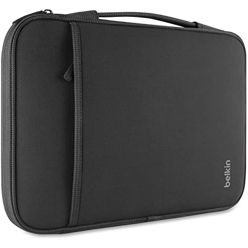 Belkin B2B064-C00 Sleeve for 13-Inch Laptops and Chromebook, Compatible with iPad Pro and Most 13-Inch Laptops / Notebooks (Black)