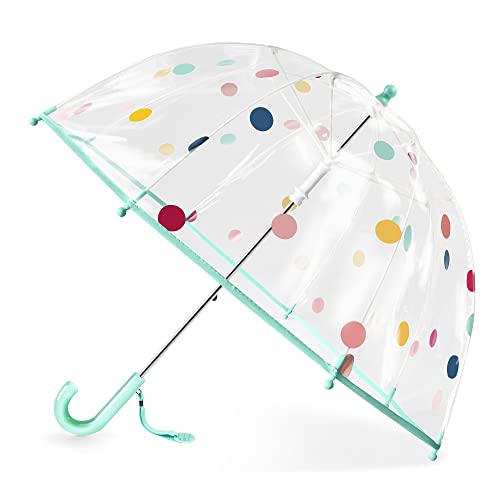 RONIARE Kids Clear Bubble Umbrellas for Rain Dome Windproof Umbrella for Kid Girls and Boys
