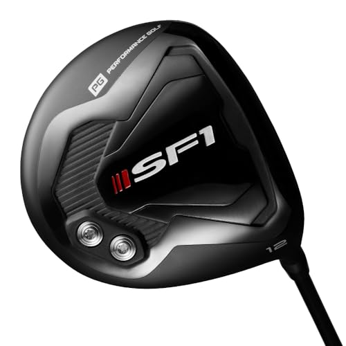 Performance Golf SF1 Driver I Fix Your Slice Driver I Square Face Technology Combines Anti-Slice Features in One Club I Enable Straight Shot or Controlled Cut (Regular, Right)