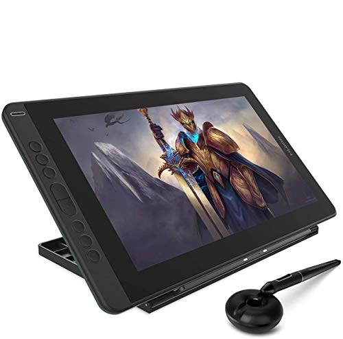 HUION KAMVAS 13 Drawing Tablet with Screen, Full-Laminated Digital Art Tablet with PenTech 3.0 Stylus Tilt Adjustable Stand for Mac, PC, Linux & Android, 13.3' Graphic Drawing Monitor, Green
