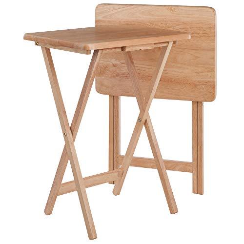 Winsome Alex 2-pc Set TV Table, Natural, 19.06 x 14.57 x 25.98'