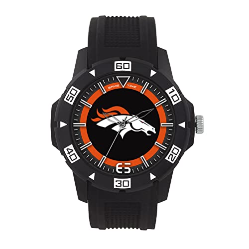 Game Time Denver Broncos Men's Watch - NFL Surge Series, Officially Licensed - Limited Edition, Individually Numbered 1 Through 100