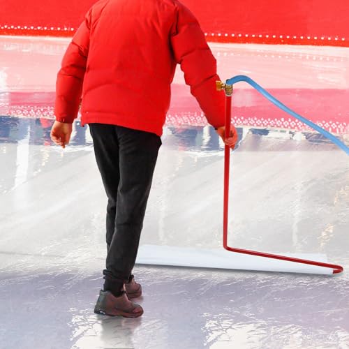 Gisafai 42 Inches Wide Backyard Ice Rink Resurfacer Portable Hand Held Ice Rink Resurfacer Synthetic Ice Tiles for Hockey Ice Skating Rink for Backyard Groomer for Smoothing Out Skating Rink Ice